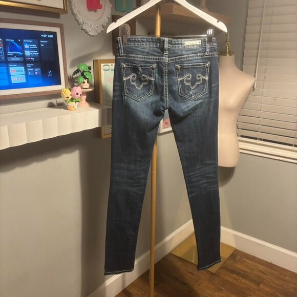 Women's Navy and Blue Jeans - Picture 2 of 5